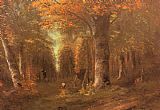 Forest in Autumn by Gustave Courbet